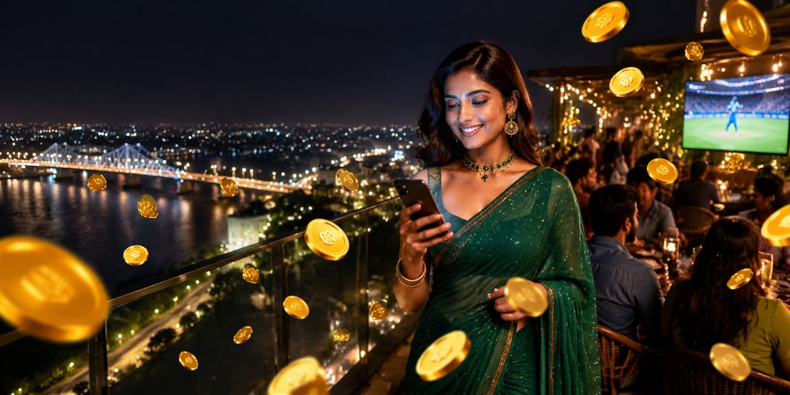 Mobile user enjoying rummy betting and payments with secure apps in India